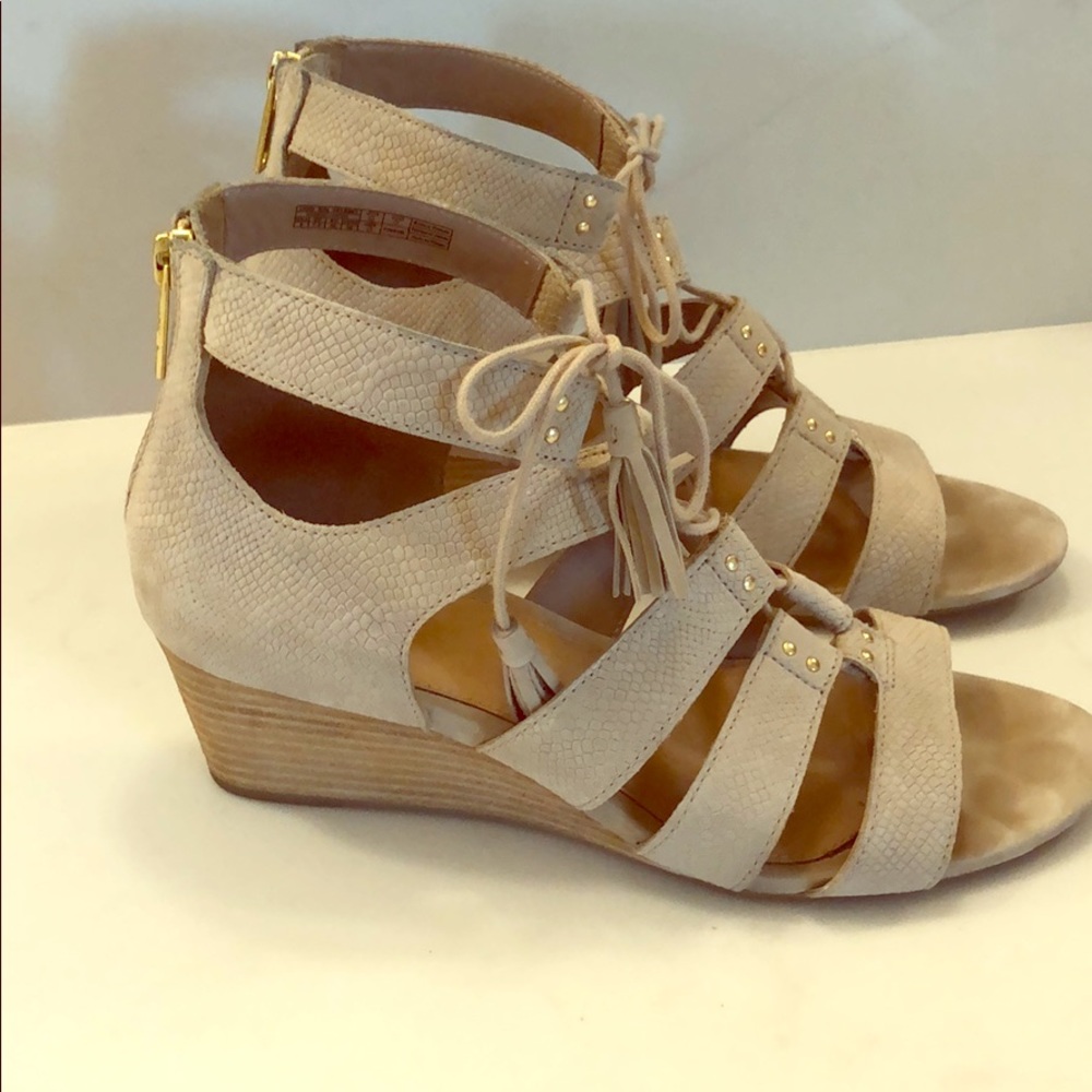 Ugh lace up wedges